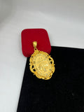 1 GRAM GOLD FORMING JAY VADVALA RAJWADI PENDANT FOR MEN DESIGN A-278