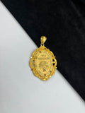 1 GRAM GOLD FORMING JAY VADVALA RAJWADI PENDANT FOR MEN DESIGN A-278