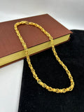 1 GRAM GOLD FORMING INDO ROUND CHAIN FOR MEN DESIGN A-293