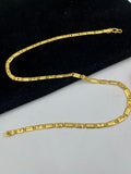 1 GRAM GOLD FORMING NAWABI (BISCUTS) CHAIN FOR MEN DESIGN A-294