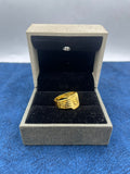 1 GRAM GOLD FORMING OM (AUM) RING FOR MEN DESIGN A-488