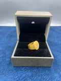1 GRAM GOLD FORMING OM (AUM) RING FOR MEN DESIGN A-489