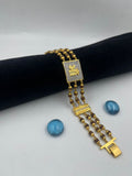 1 GRAM GOLD FORMING MAA RUDRAKSHA BRACELET FOR MEN DESIGN A-139