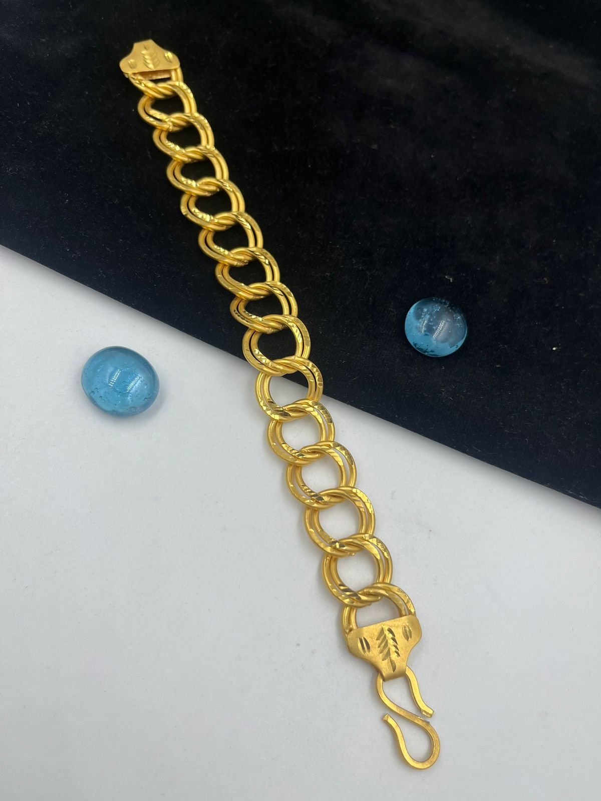 1 GRAM GOLD FORMING KADI BRACELET FOR MEN DESIGN A-140