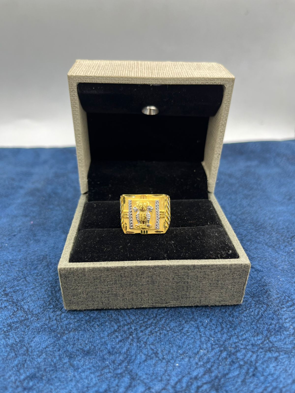 1 GRAM GOLD FORMING MUDRA RING FOR MEN DESIGN A-506