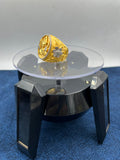 1 GRAM GOLD FORMING GANPATI BAPPA WITH RING FOR MEN DESIGN A-508