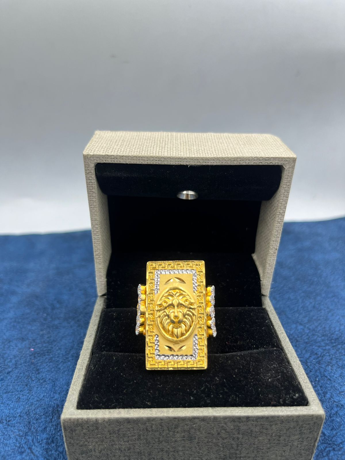 1 GRAM GOLD FORMING LION RING FOR MEN DESIGN A-518