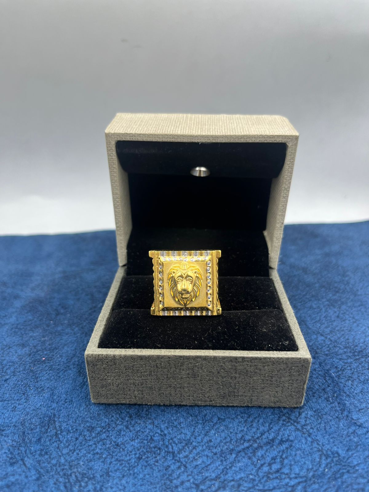 1 GRAM GOLD FORMING LION RING FOR MEN DESIGN A-522