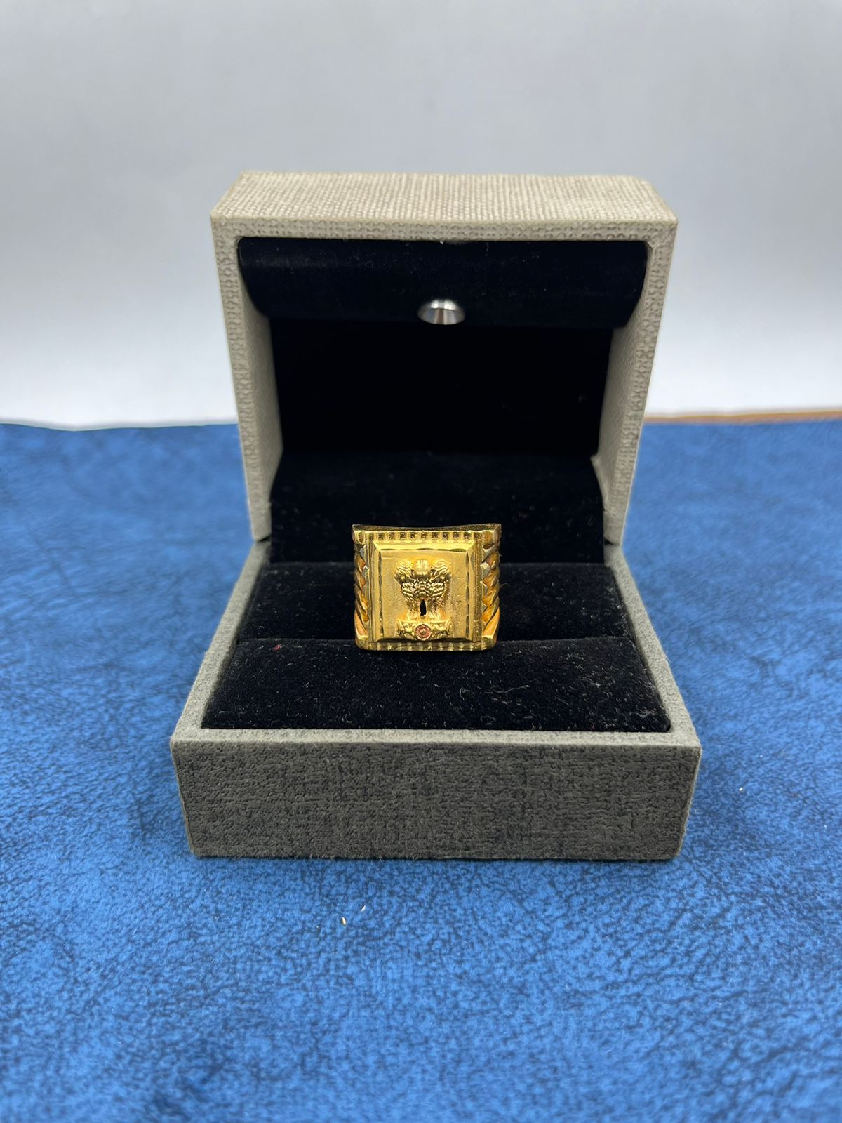 1 GRAM GOLD FORMING MUDRA RING FOR MEN DESIGN A-532