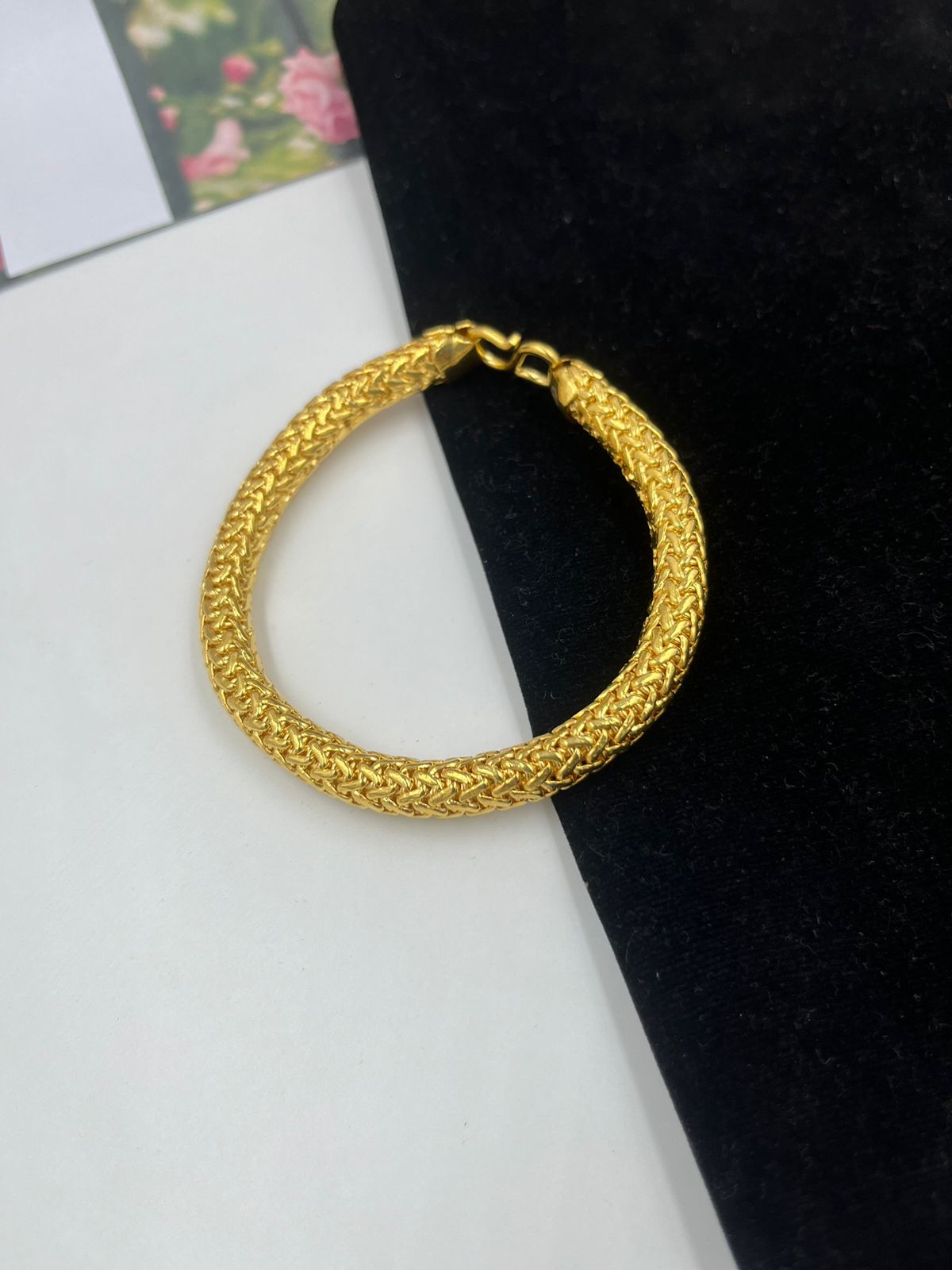 1 GRAM GOLD FORMING NEW TRENDING BRACELET FOR MEN DESIGN A-143