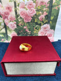 1 GRAM GOLD FORMING WHITE MOTI RING FOR MEN DESIGN A-13