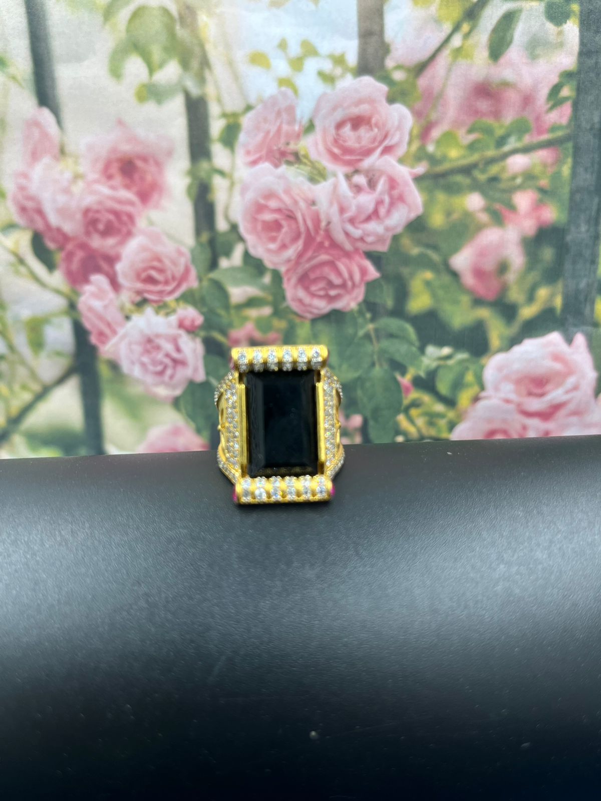 Two-Row Diamond Engagement Rings 14K Gold 1.18 carat SI Glitz Design  (G-H/SI1-SI2)