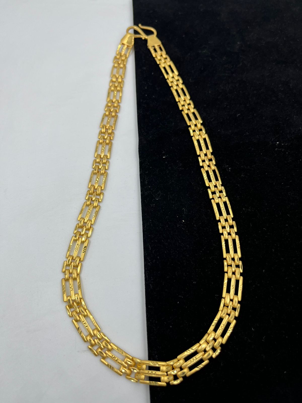 पुरुषों के लिए 1 ग्राम गोल्ड फॉर्मिंग पासी चेन डिज़ाइन A-306