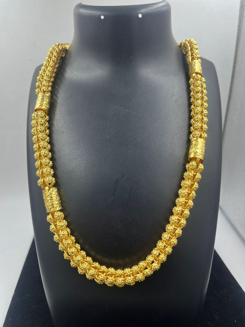 1 GRAM GOLD CHAIN FLOWER GOP CHAIN FOR MEN DESIGN A-378