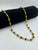 1 GRAM GOLD BLACK RUDRAKSHA MALA FOR MEN DESIGN A-32