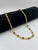 1 GRAM GOLD BLACK RUDRAKSHA MALA FOR MEN DESIGN A-33