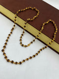 1 GRAM GOLD BROWN RUDRAKSHA MALA FOR MEN DESIGN A-35