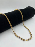 1 GRAM GOLD BROWN RUDRAKSHA MALA FOR MEN DESIGN A-36