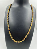 1 GRAM GOLD BROWN RUDRAKSHA MALA FOR MEN DESIGN A-36