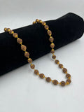 1 GRAM GOLD BROWN RUDRAKSHA MALA FOR MEN DESIGN A-37