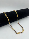 1 GRAM GOLD BROWN RUDRAKSHA MALA FOR MEN DESIGN A-41