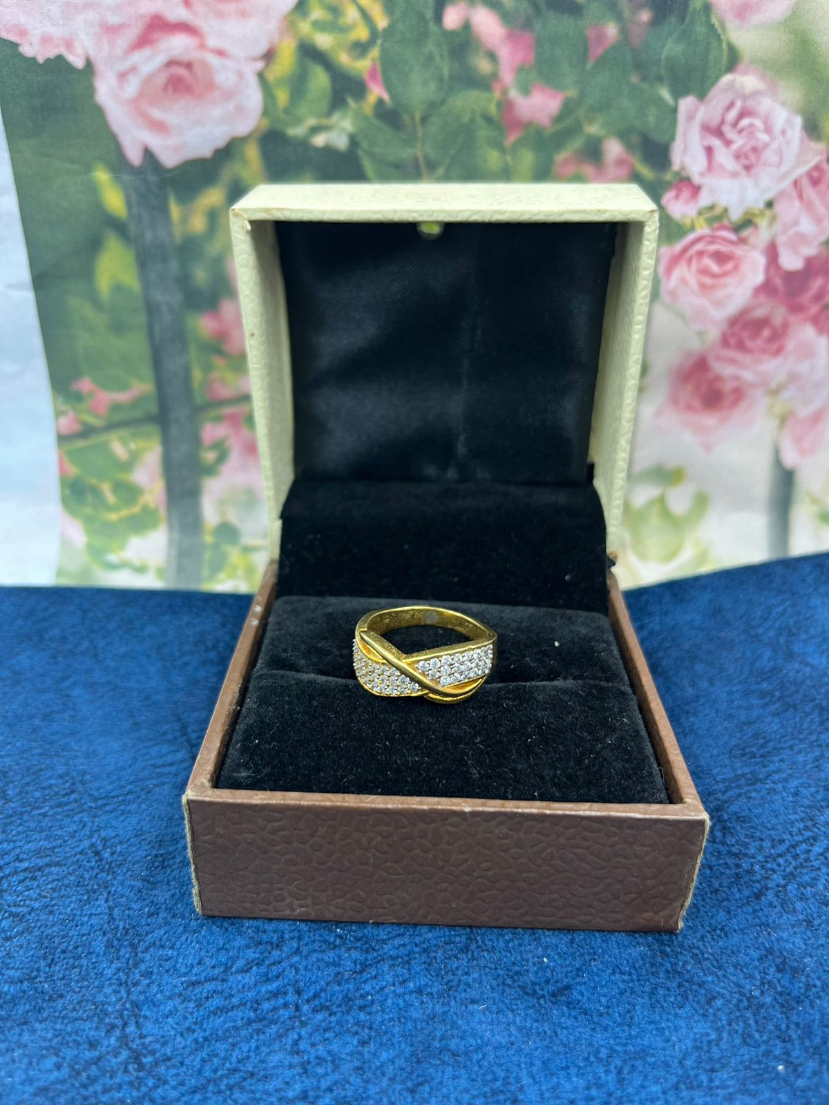 1 GRAM GOLD DIAMOND RING FOR MEN DESIGN A-576