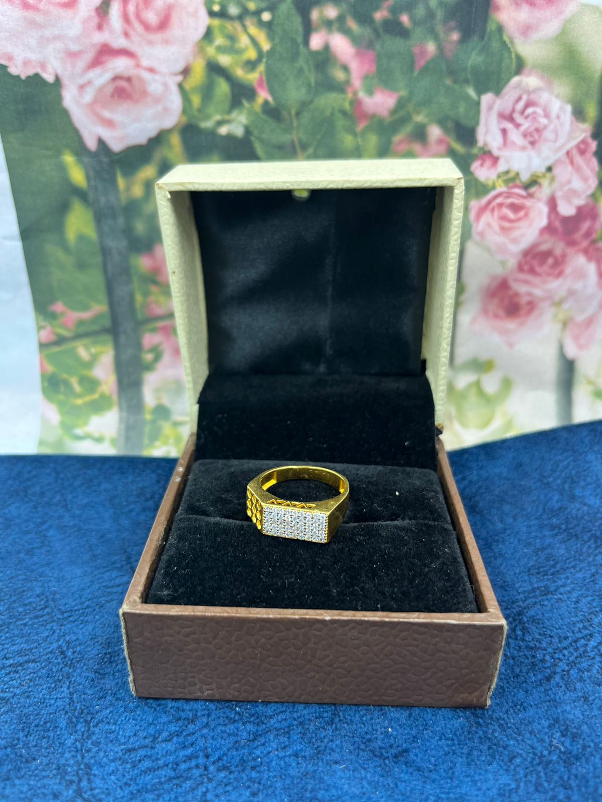 1 gram gold forming om stunning design superior quality ring for men - –  Soni Fashion®