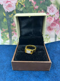 1 GRAM GOLD DIAMOND RING FOR MEN DESIGN A-579
