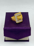 1 GRAM GOLD JAGUAR RING FOR MEN DESIGN A-586