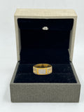 1 GRAM GOLD WHITE DIAMOND RING FOR MEN DESIGN A-602