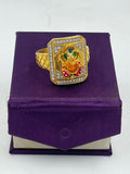 1 GRAM GOLD GANPATI BAPPA RING FOR MEN DESIGN A-606