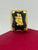 1 GRAM GOLD BLACK DIAMOND WITH RADHA KRISHNA RING FOR MEN DESIGN A-629
