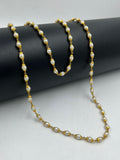 1 GRAM GOLD FORMING WHITE MOTI MALA FOR WOMEN DESIGN A-16