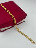 1 GRAM GOLD NAWABI BISCUITS BRACELET FOR MEN DESIGN A-210