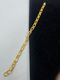 1 GRAM GOLD NAWABI BISCUITS BRACELET FOR MEN DESIGN A-210