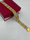 1 GRAM GOLD OM (AUM) DIAMOND BRACELET FOR MEN DESIGN A-238