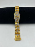 1 GRAM GOLD OM (AUM) DIAMOND BRACELET FOR MEN DESIGN A-238