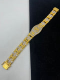 1 GRAM GOLD OM (AUM) DIAMOND BRACELET FOR MEN DESIGN A-238