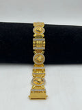 1 GRAM GOLD LION DIAMOND BRACELET FOR MEN DESIGN A-239