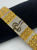 1 GRAM GOLD GOGA MAHARAJ BRACELET FOR MEN DESIGN A-258