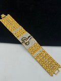 1 GRAM GOLD GOGA MAHARAJ BRACELET FOR MEN DESIGN A-258