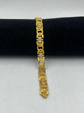 1 GRAM GOLD DIAMOND BRACELET FOR MEN DESIGN A-259
