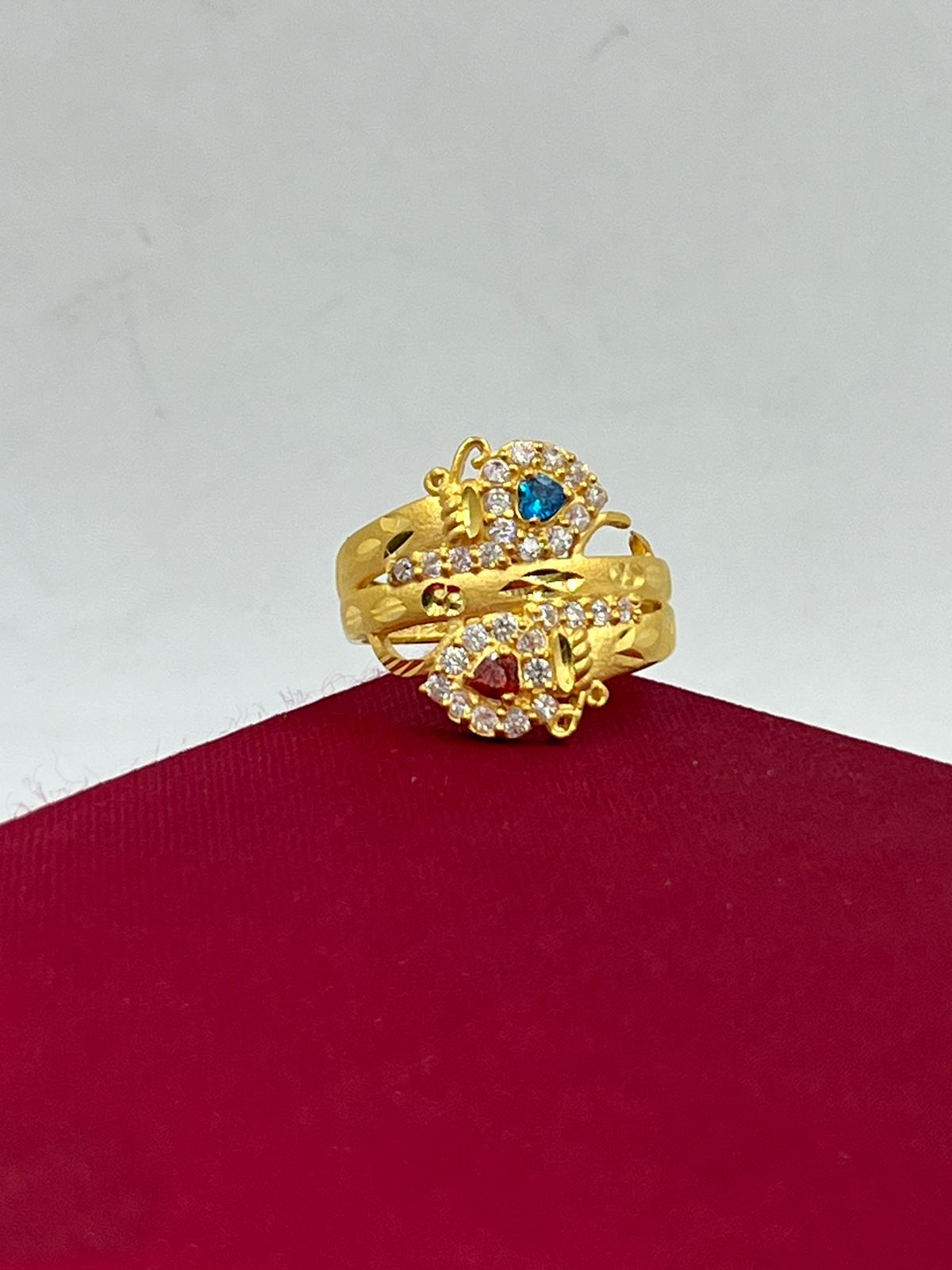 22k Plain Gold Ring JSG-2301-00110 – Jewelegance