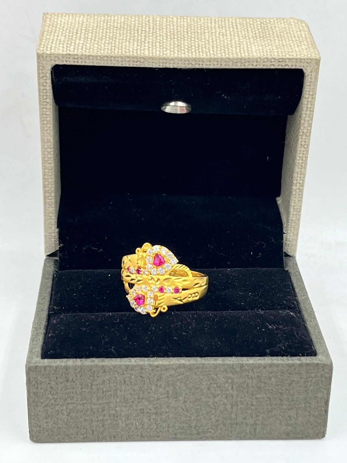1 GRAM GOLD LADIES RING FOR WOMEN DESIGN A-15