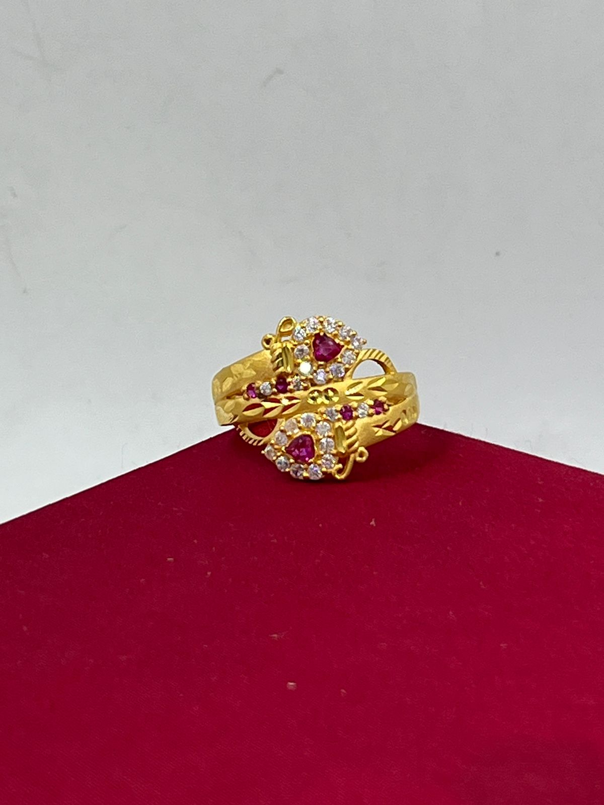 ૧ ગ્રામ ગોલ્ડ લેડીઝ રિંગ ફોર વુમન ડિઝાઇન A-15