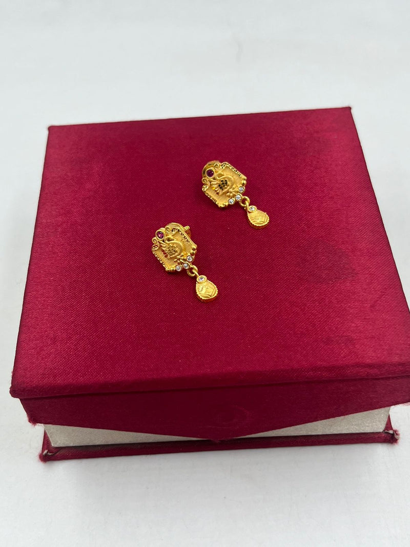1 GRAM GOLD LADIES EARING FOR WOMEN DESIGN A-16