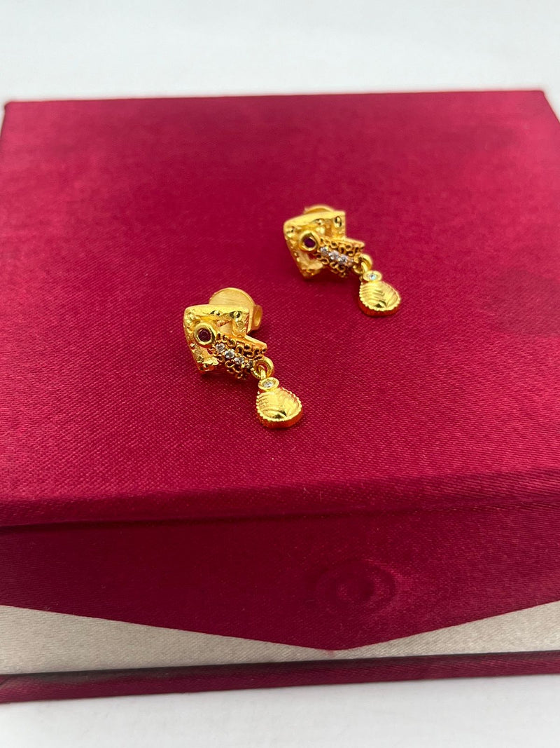 1 GRAM GOLD LADIES EARING FOR WOMEN DESIGN A-3