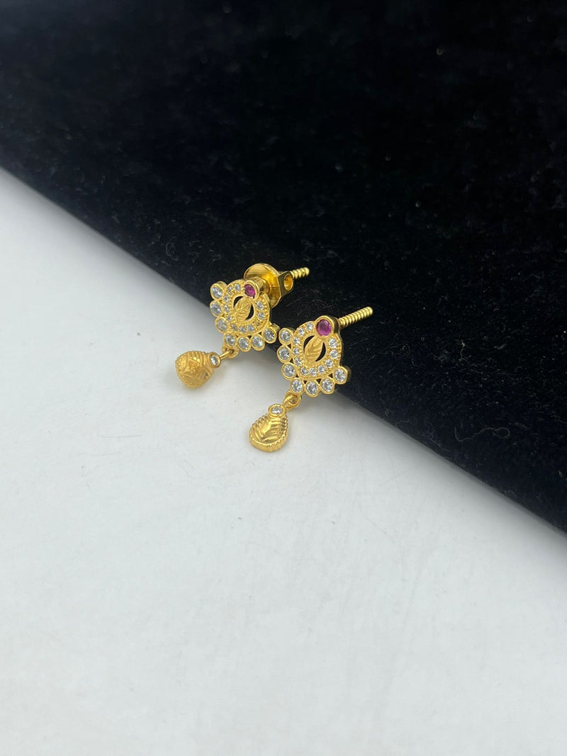 1 GRAM GOLD LADIES EARING FOR WOMEN DESIGN A-4