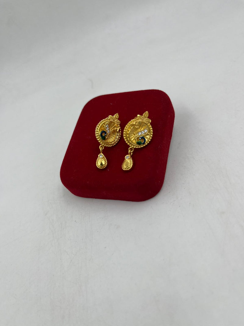 1 GRAM GOLD LADIES EARING FOR WOMEN DESIGN A-6