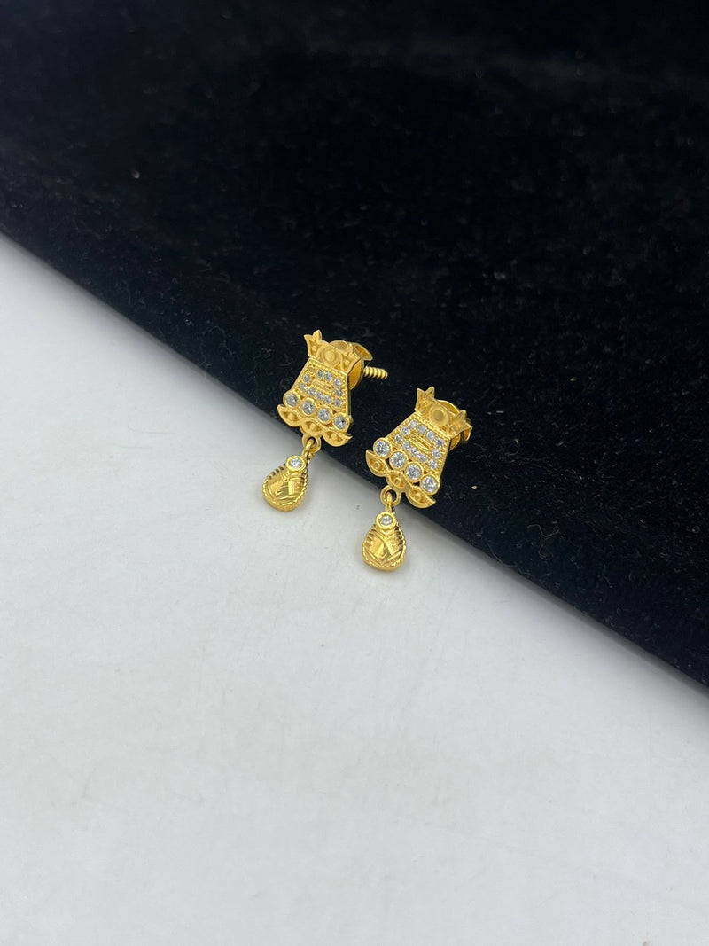 1 GRAM GOLD LADIES EARING FOR WOMEN DESIGN A-10